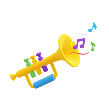 Trumpet  3D Icon