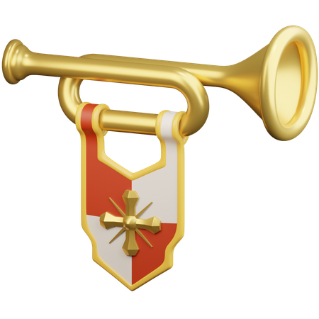 Trumpet  3D Icon