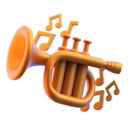 Trumpet  3D Icon