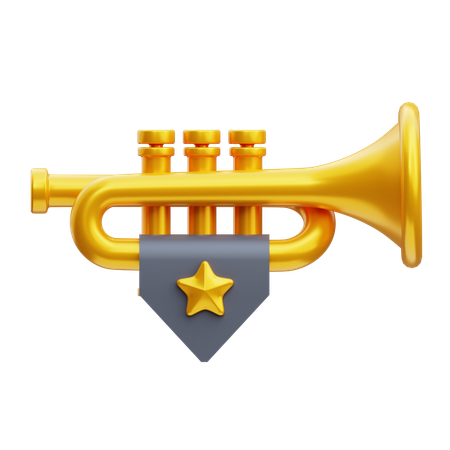 Trumpet  3D Icon