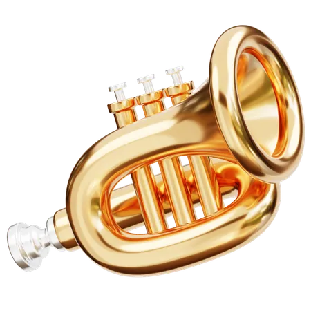 Trumpet  3D Icon