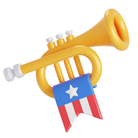 Trumpet  3D Icon