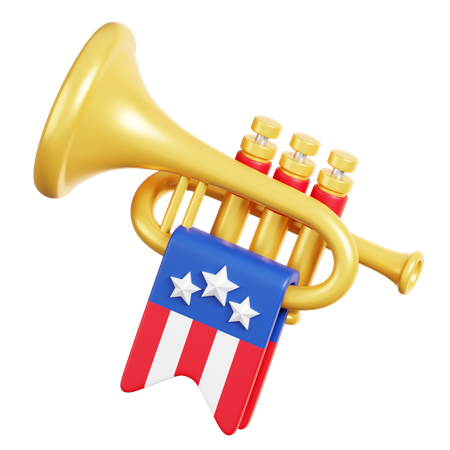 Trumpet  3D Icon