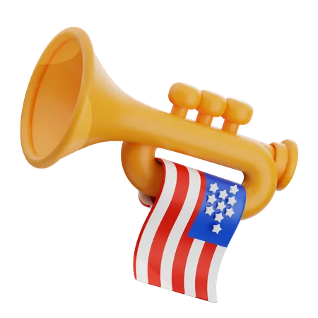 Trumpet  3D Icon