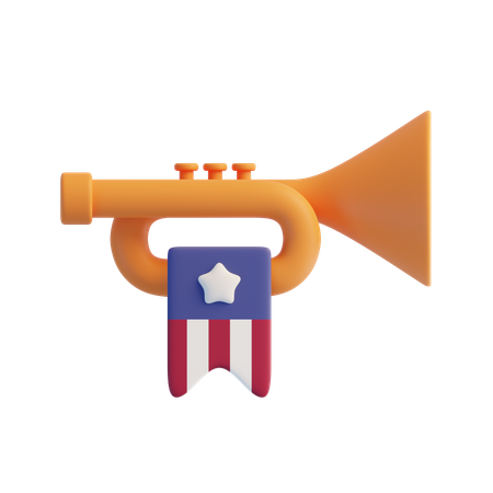 Trumpet  3D Icon