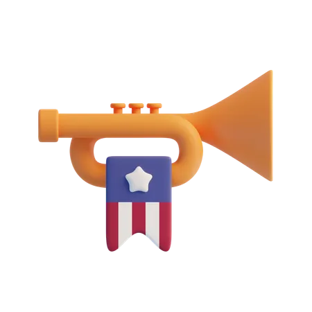 Trumpet  3D Icon