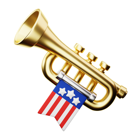 Trumpet  3D Icon