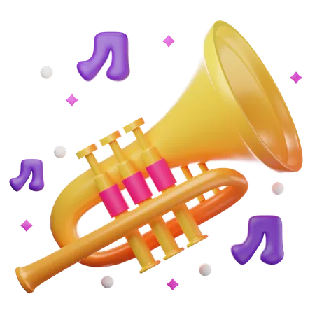 Trumpet  3D Illustration