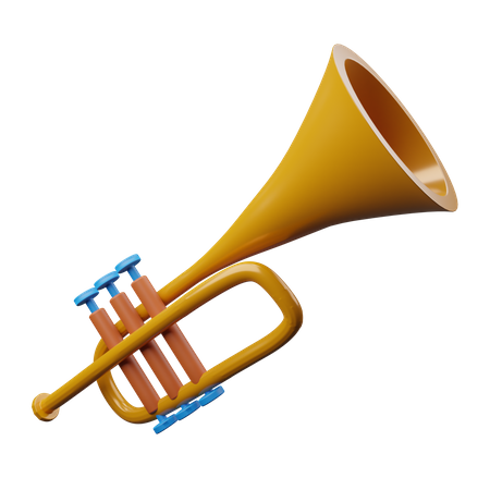 Trumpet 3D Illustration