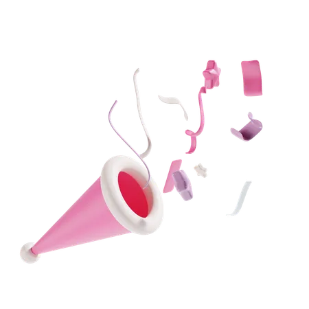 Trumpet New Year 3D Icon