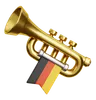 Trumpet With Germany Flag