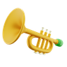 trumpet xmas emoji 3d
