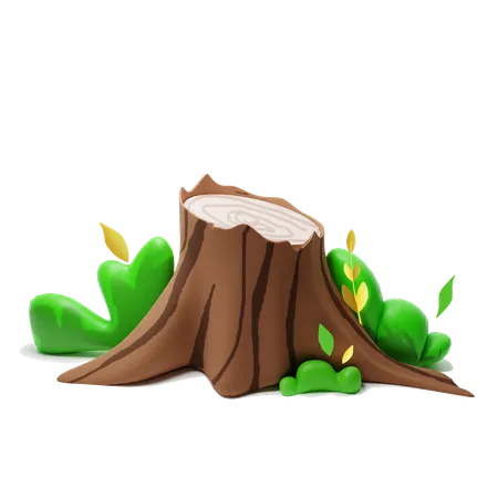 Trunk  3D Illustration