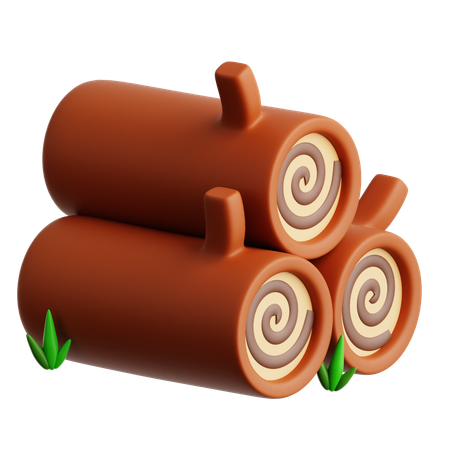 Trunk Log  3D Icon