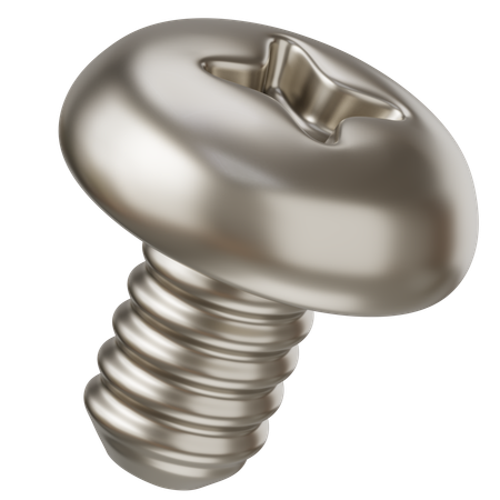 Truss Head Machine Screw  3D Icon