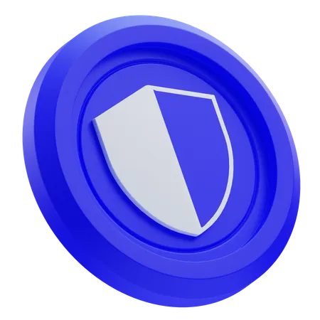 Trust Wallet Token TWT Crypto Logo  3D Icon