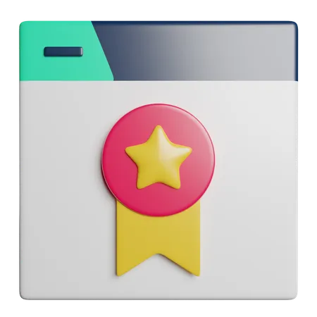 Trusted Check Certificate 3D Icon