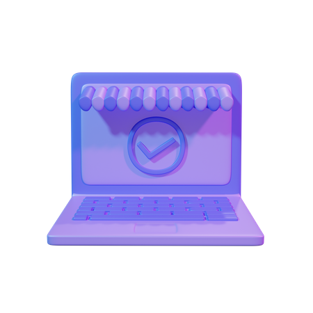 Trusted Online Store  3D Icon