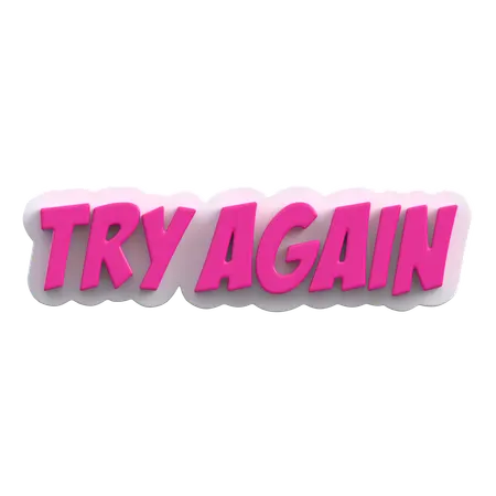 Try Again  3D Icon