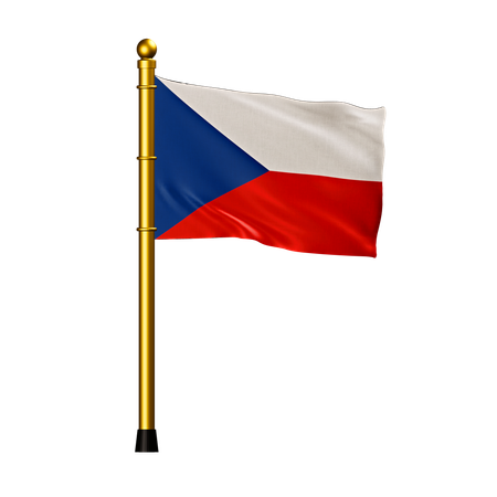 Tschechische Flagge  3D Icon