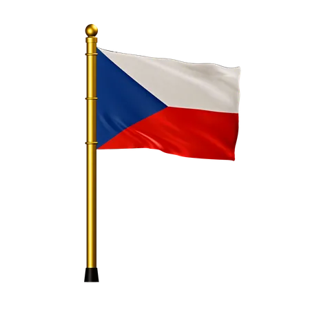 Tschechische Flagge  3D Icon