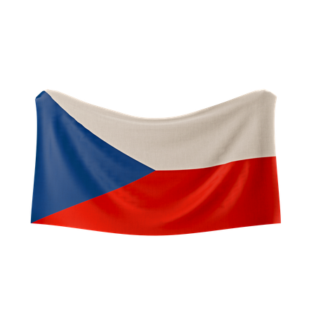 Tschechische Flagge  3D Icon