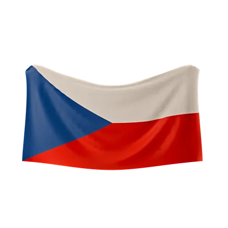 Tschechische Flagge  3D Icon