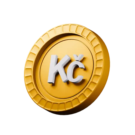 Tschechische Krone  3D Icon