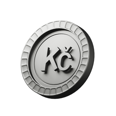 Tschechische Krone  3D Icon