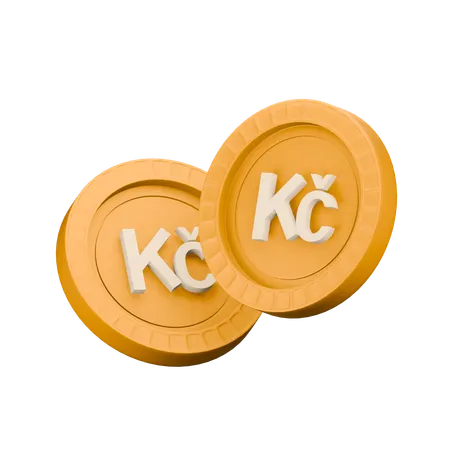 Tschechische Krone  3D Icon