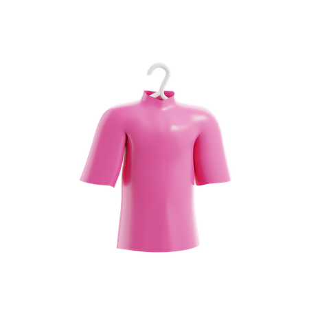 Objeto de renderização 3d lgbtq rosa roupas de tshirt png transparente psd  premium
