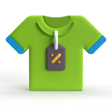 Tshirt Sale  3D Icon