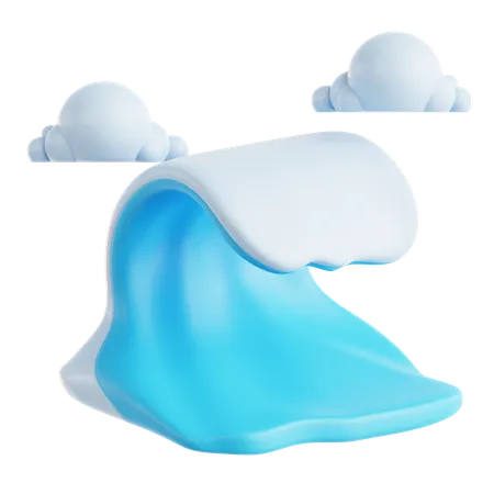 Tsunami  3D Icon