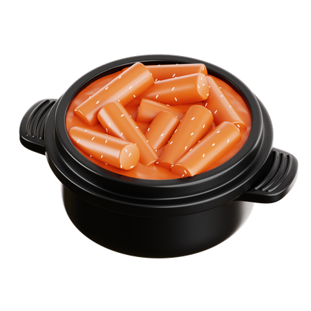 Tteokbokki  3D Icon