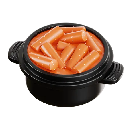 Tteokbokki  3D Icon