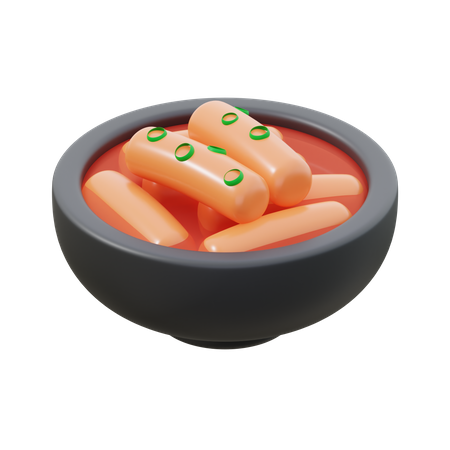 Tteokbokki  3D Icon