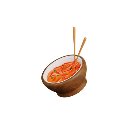 Tteokbokki  3D Icon