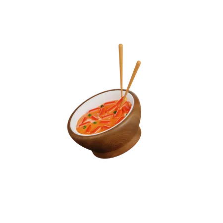 Tteokbokki  3D Icon