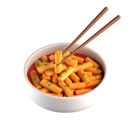 Tteokbokki  3D Icon