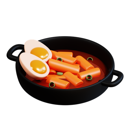 Tteokbokki  3D Icon