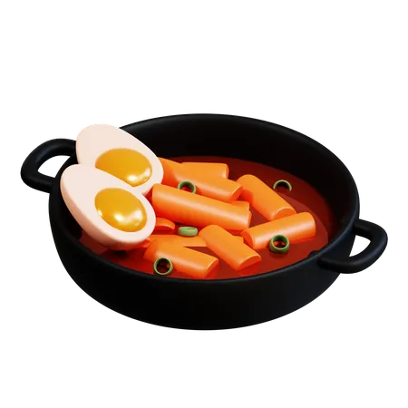 Tteokbokki  3D Icon