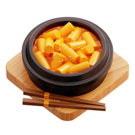 Tteokbokki  3D Icon