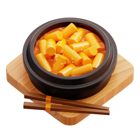 Tteokbokki  3D Icon