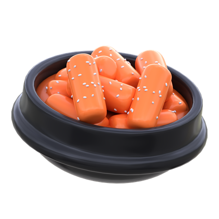 Tteokbokki  3D Icon