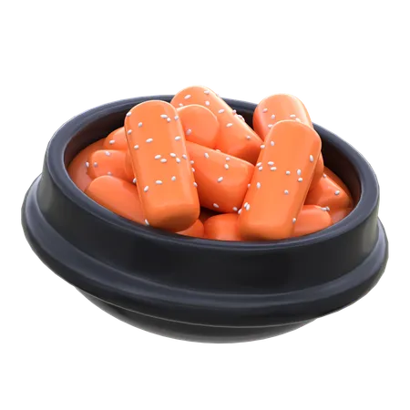 Tteokbokki  3D Icon