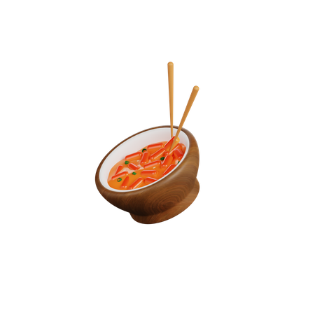 Tteokbokki  3D Icon