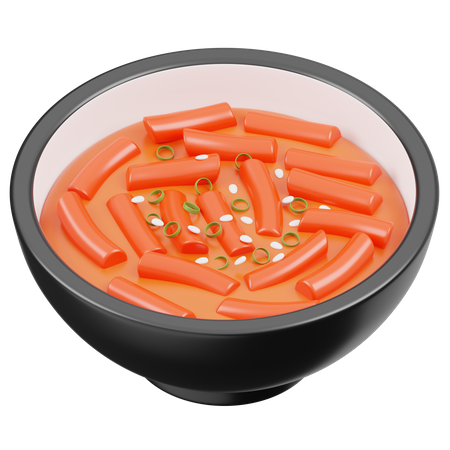 Tteokbokki  3D Icon