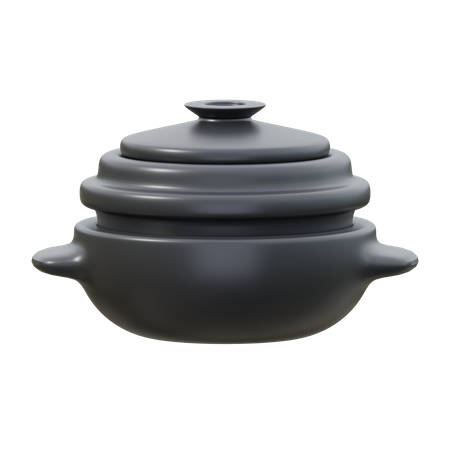 Ttukbaegi Pot  3D Icon