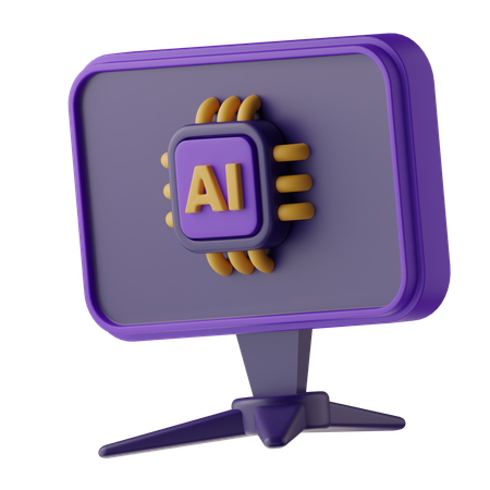 Tu as un moniteur  3D Icon