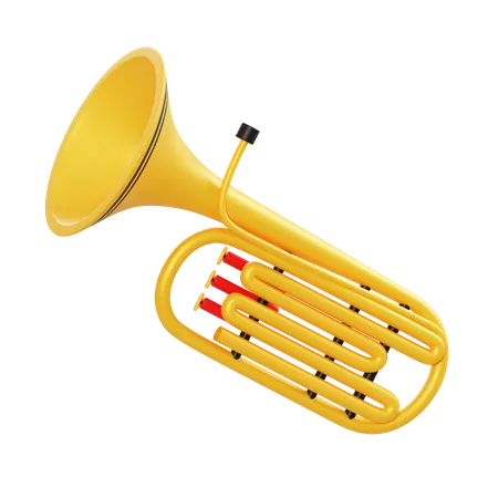 Tuba  3D Illustration